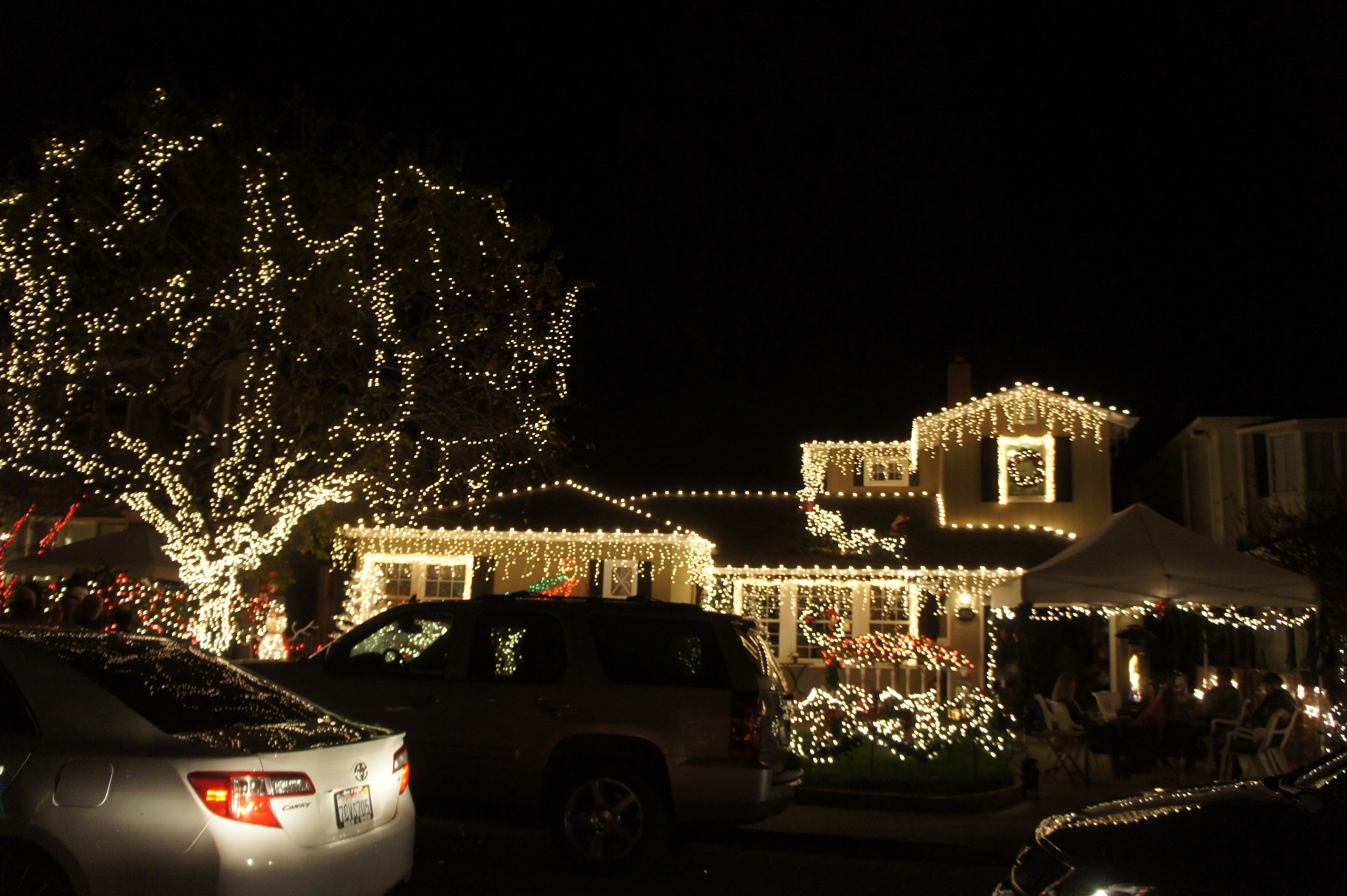 アメリカのタダで楽しむクリスマス 一般住宅の超豪華なクリスマスイルミネーション ライトアップ サンカルロス Calwife